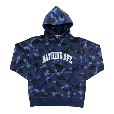 Blue Bape Camo Hoodie (M)