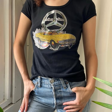 70s Mercedes Benz Glitter Tee