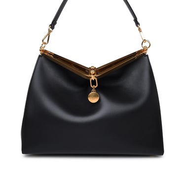 Etro Woman Large Sail Bag In Black Leather