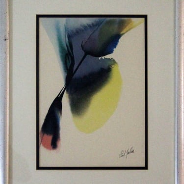Paul Jenkins Modern Abstract II Lithograph Signed in the Plate Framed 