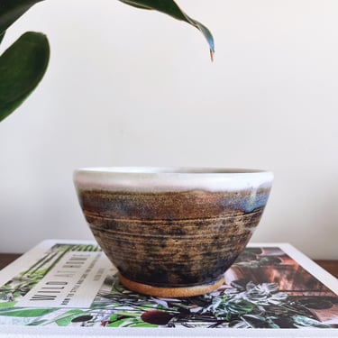 vintage studio pottery stoneware bowl 