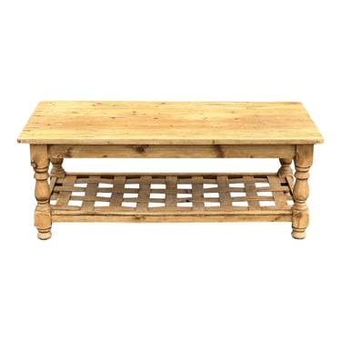 Reclaimed Stripped Pine Farmhouse Coffee Table 
