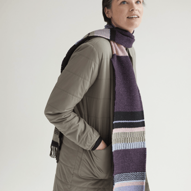 Wallace + Sewell | Strathay Elderberry Lambswool Scarf