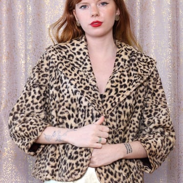 Leopard Faux Fur Jacket XS-M