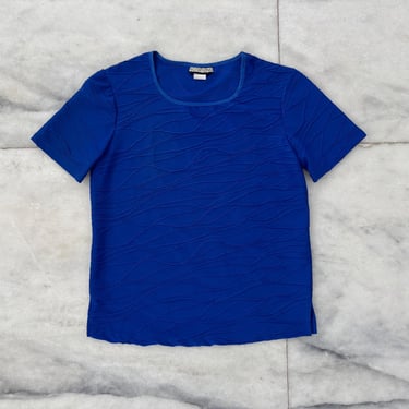Vintage Notations T Shirt Blouse Crew Neck Basic Short Sleeve Women’s Medium USA 