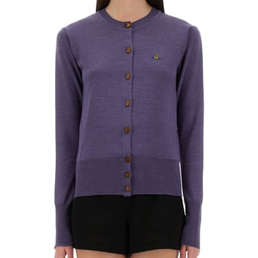 Vintage VIVIENNE WESTWOOD Anglomania Purple Orb Detail Cardigan
