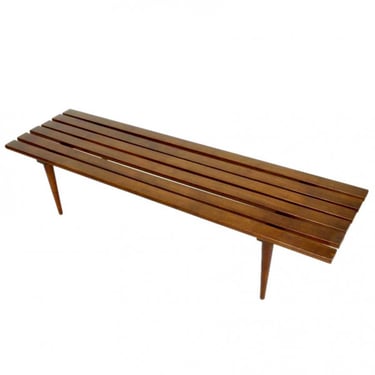 Walnut Slat Bench / Table