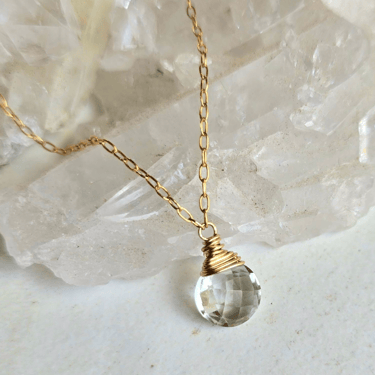 James + Jezebelle | Green Amethyst Necklace
