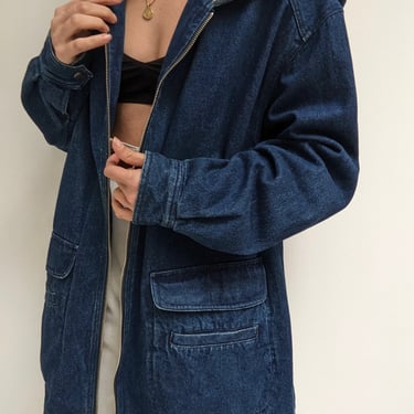 Vintage Hooded Denim Jacket