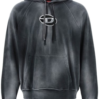 Diesel Hooded Sweatshirt With Oval Logo And D Cut Men