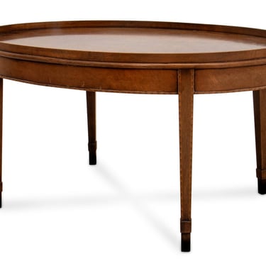 Federal Style Mahogany Oval Low Table