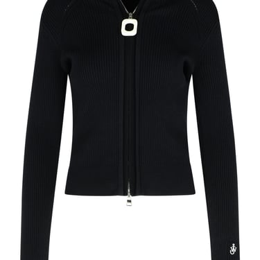 Jw Anderson Black Cotton Blend Sweater Women