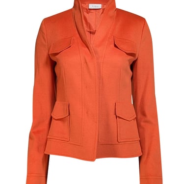 Akris Punto - Orange Wool & Angora Jacket Sz 6