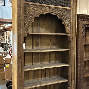 VERY LARGE Vintage Carved Frame Bookcase from India by Terra Nova Furniture Los Angeles 