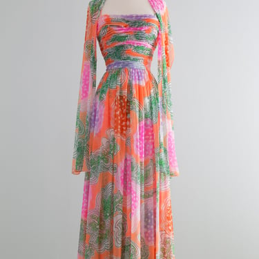 1970s Tangerine Dream Dress by Robert-David Morton / Medium