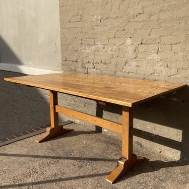 Oak Trestle Table