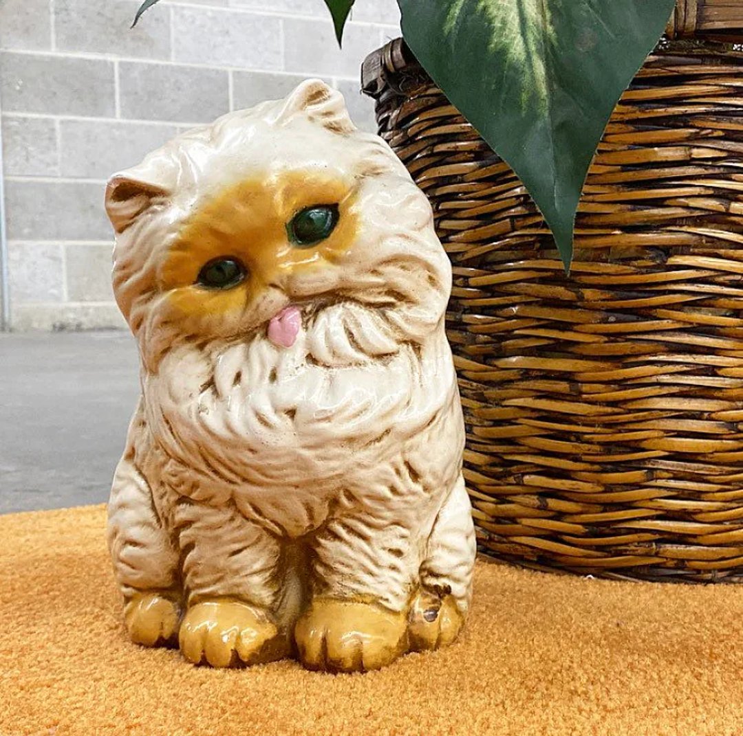 立体・オブジェ Winter journey - vintage cats ver.2 Vintage Cat Statue Retro 1960s Mid Century Modern +
