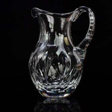 Vintage Cut Crystal Pitcher | West German 24% Lead Crystal | Kitchen Decor 