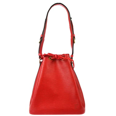 Louis Vuitton Red Epi Petite Noe Bucket Shoulder Bag M44107