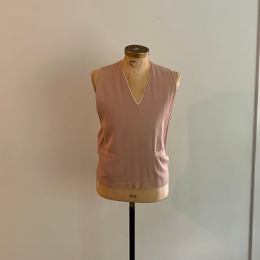 Schofield Products Sportswear vintage 1940s gabardine front vest-size L 