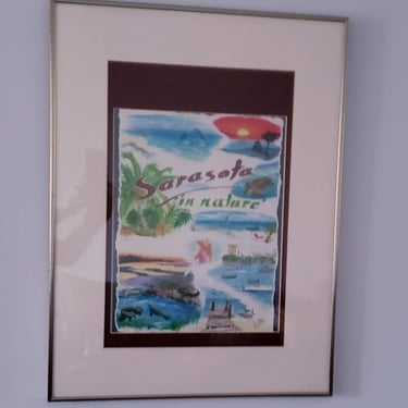 Sarasota in Nature Original signed framed Painting 