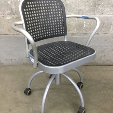 De Padova Silver Office Chair (Seattle)