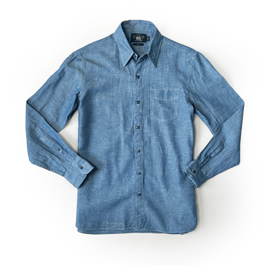 RRL DOUBLE RL CHAMBRAY COTTON SHIRT