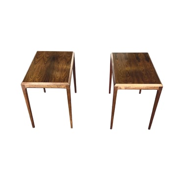 Danish Modern Rosewood Side Tables by Johannes Andersen - a Pair
