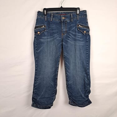 Vintage Y2K Baby Phat Low Rise Denim Capris 