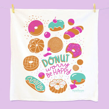 Donut Dish Towel - SECONDS