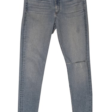 Rag &amp; Bone - Light Wash Ankle Skinny Jeans w/ Raw Hem Sz 12