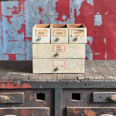 Repurposed Cheese Box Drawer Lot Rustic Home Storage 
