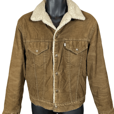 1980's Levi's Sherpa Lined Corduroy Jacket Size M