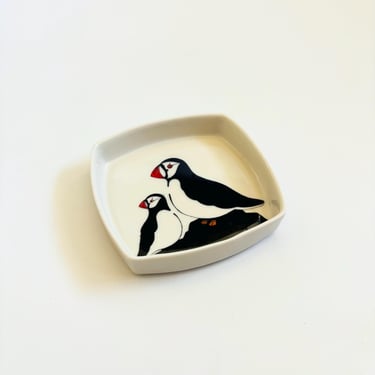 Highbank Porcelain Puffin Dish - Scotland 