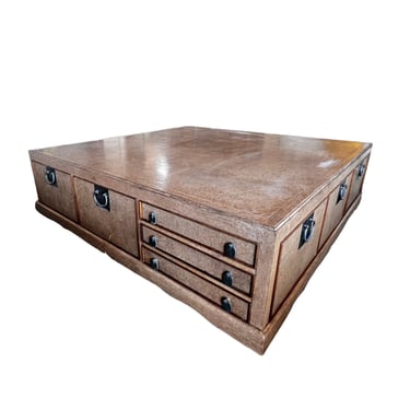 Large Square Wood Coffee Table w/Drawers  SS262-8