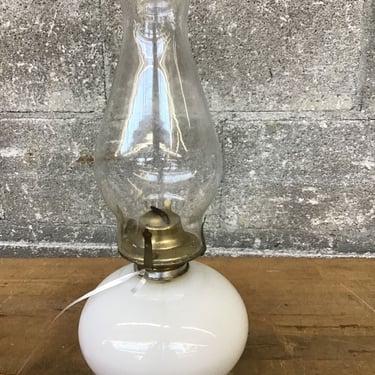 Vintage Glass Oil Lamp (Seattle)