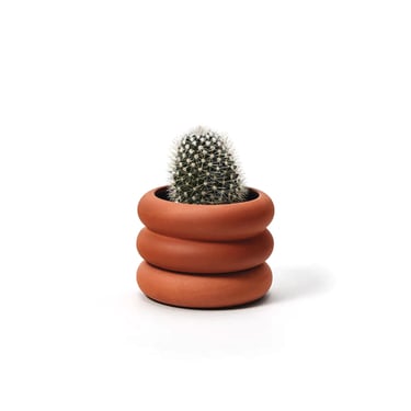 Mini Short Stacking Planter, Terracotta