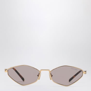 Miu Miu Miu Regard Gold/Light Purple Sunglasses Women