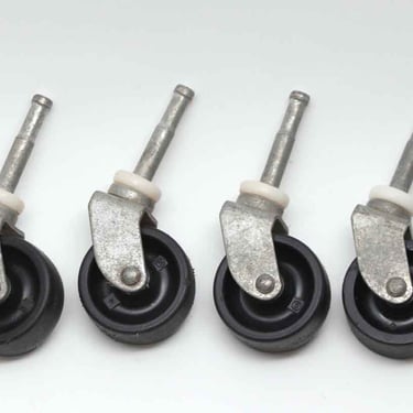 Steel and Plastic Set of 4 Caster Wheels