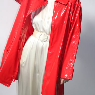 Vintage Bright Red Rain Jacket