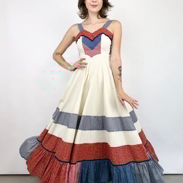 Sweet As Pie 70s Gunne Sax Corset Dress