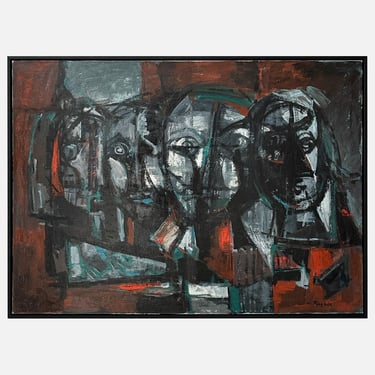 Constantine Pougialis  Abstract Oil Painting