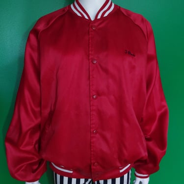 Cool Vintage 80s 90s Red T-Birds Baseball Bomber Jacket 