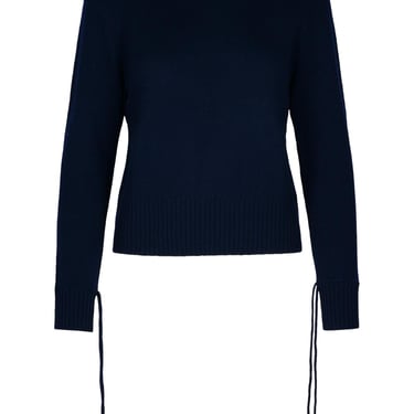 Lisa Yang 'Zora' Navy Cashmere Sweater Woman