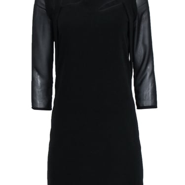The Kooples - Black Asymmetric Neck Cutout Dress Sz XS