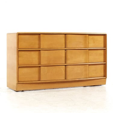 Heywood Wakefield Sculptra Mid Century Wheat 6 Drawer Dresser - mcm 