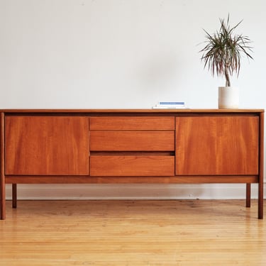 Mid Century Danish Modern Minimalist Credenza 