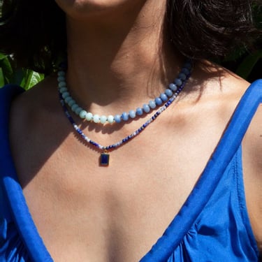 A. Carnevale BEADED NECKLACE - BLUE