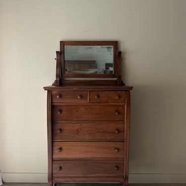 Pine dresser w mirror
