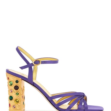 Valentino Garavani Satin Sandals With Crystal Embellishments - Women